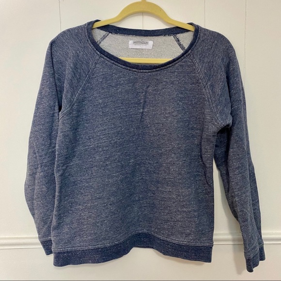 Everlane The Crew Sweatshirt Small Navy Marble - Picture 4 of 8